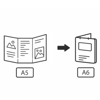 piktogram ulotki składane a5 do a6