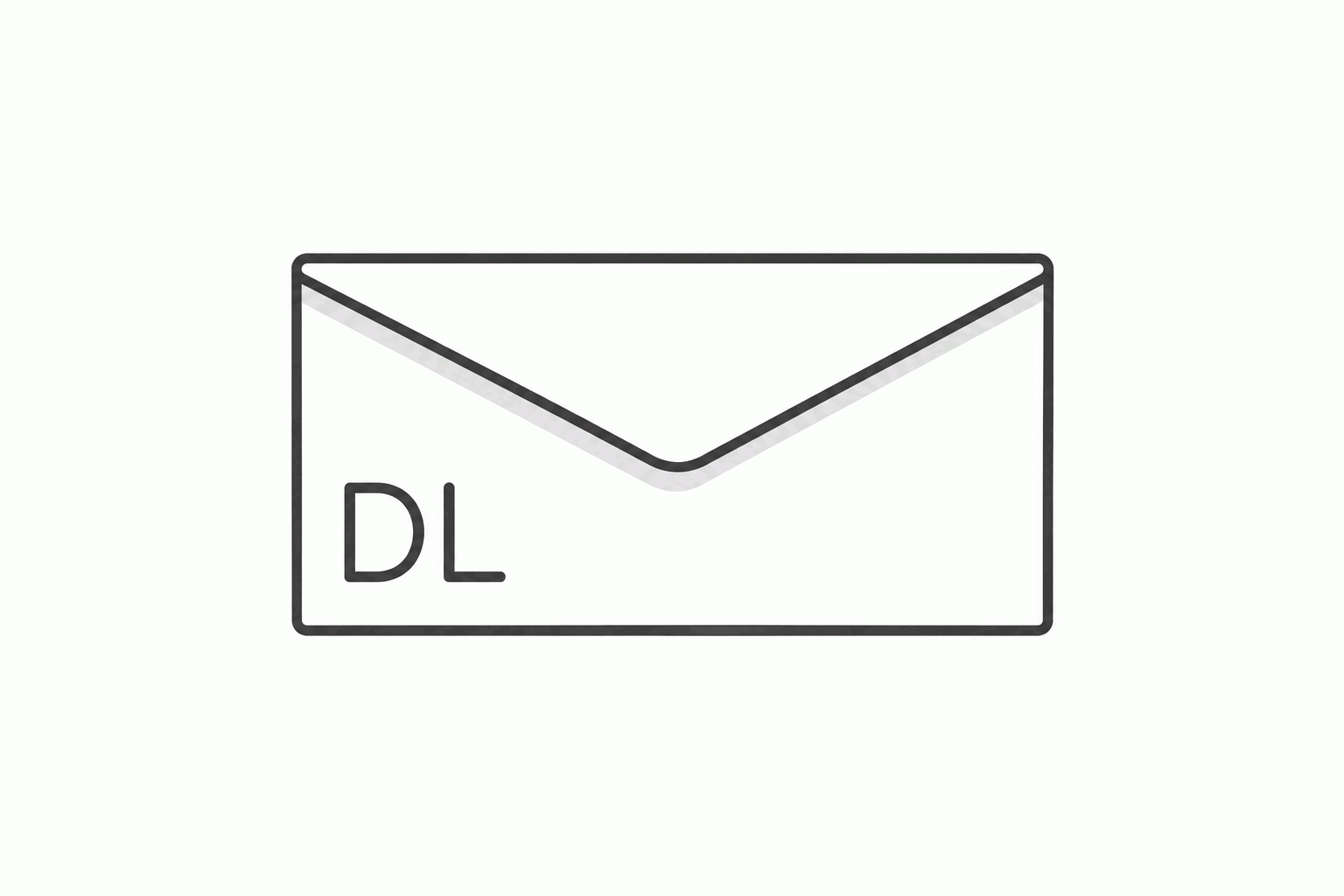 piktogram koperta DL